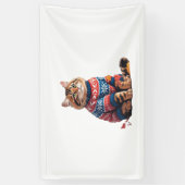 Cat Leaf Herfst Hallo Spandoek (Verticaal)