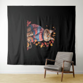 Cat Leaf Herfst Hallo Wandkleed (In Situ (horizontaal))