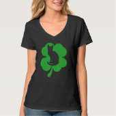 Cat Leprechaun Cat Shamrock St Patrick's Day T-shirt (Voorkant)