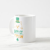 Cat Leprechaun | Happy St. Catty's Day Koffiemok (Voorkant links)