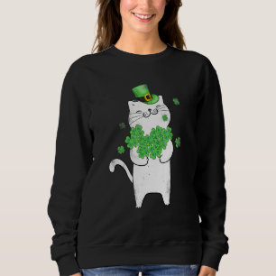 Cat Leprechaun T Shirt Cat Shamrock St Patrick's