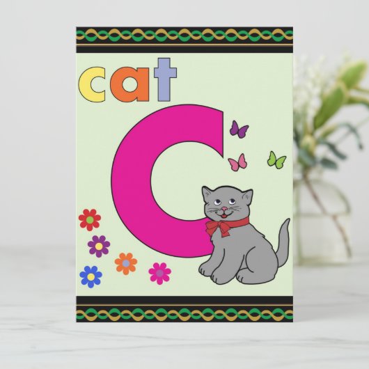 Cat Letter C (Staand voorkant)