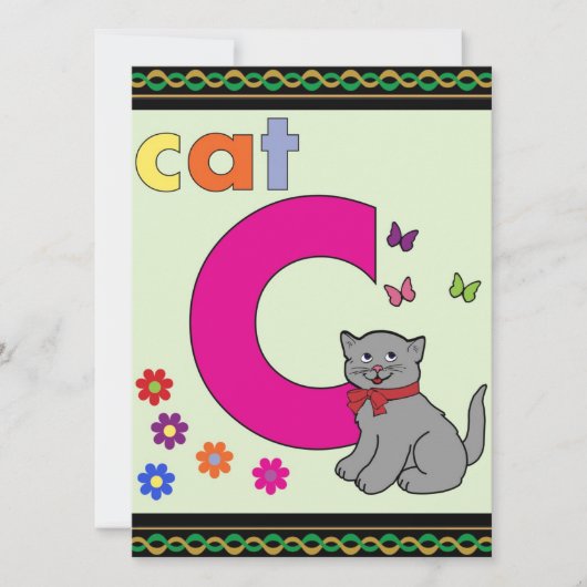 Cat Letter C (Voorkant)