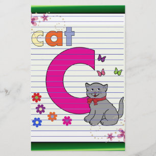 Cat Letter C Briefpapier