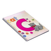 Cat Letter C Notitieboek (Rechterzijde)