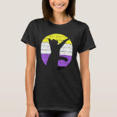 Cat LGBT Nonbinary Flag Kitten Non Binary LGBTQ Ga T-shirt (Voorkant)