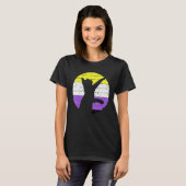 Cat LGBT Nonbinary Flag Kitten Non Binary LGBTQ Ga T-shirt (Voorkant volledig)