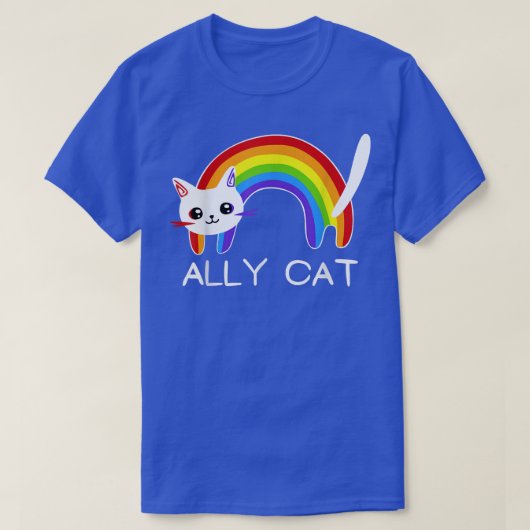 Cat Lgbt Rainbow Flag Gay Pride Month T-shirt (Design voorkant)