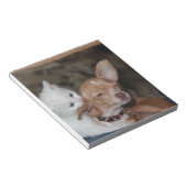 Cat licking Dog Notitieblok (Schuin)