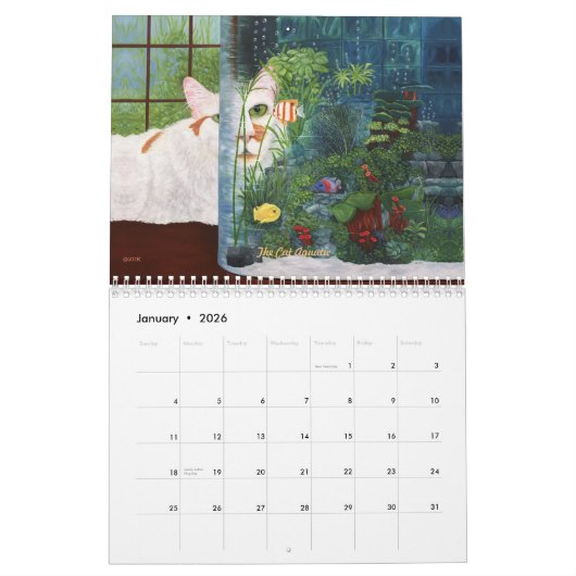 Cat Life 2026 Calendar Kalender (Jan 2026)