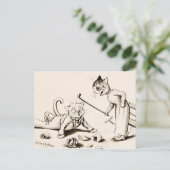 Cat Life by Louis Wain Briefkaart (Staand voorkant)