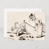Cat Life by Louis Wain Briefkaart (Voorkant / Achterkant)