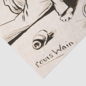 Cat Life by Louis Wain Tissuepapier (Detail)