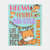Cat Life Cat Theme Feline Kat Fleece Blanket Deken (Voorkant)