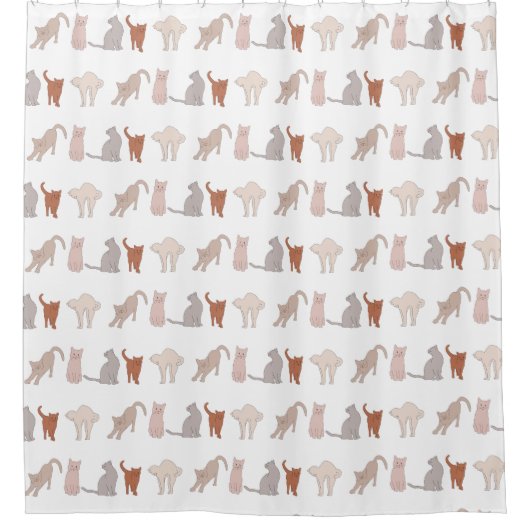 Cat life douchegordijn (Voorkant)