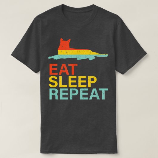 Cat Life Eat T-shirt (Design voorkant)