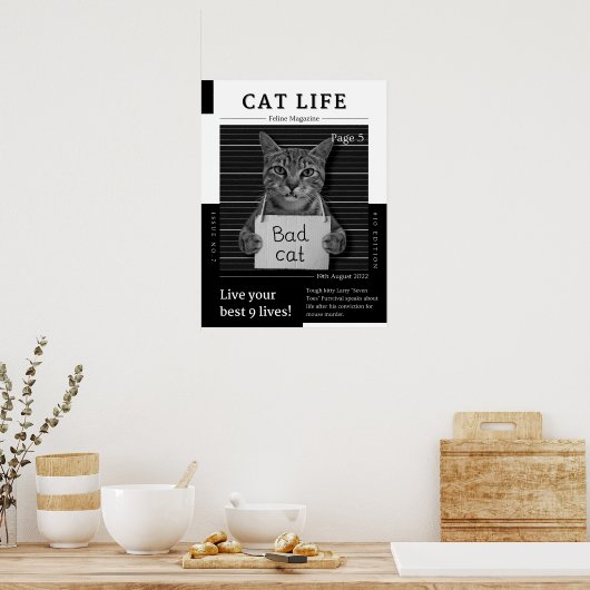 CAT LIFE Magazine Poster (Keuken)