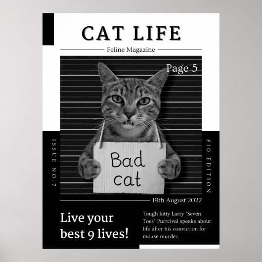 CAT LIFE Magazine Poster (Voorkant)