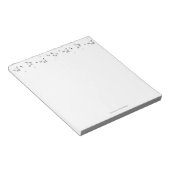 Cat Line Art Notepad Notitieblok (Schuin)