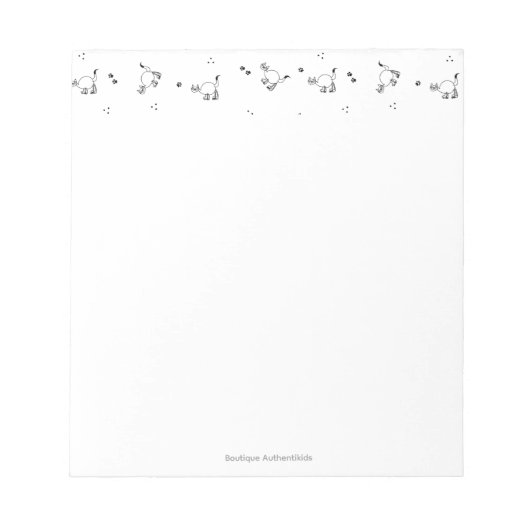 Cat Line Art Notepad Notitieblok (Voorkant)