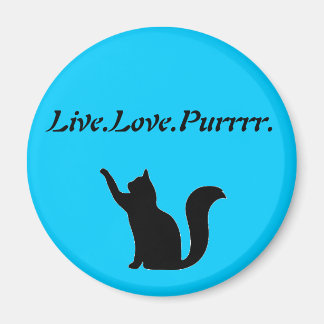 Cat Live Love Purr Magneet