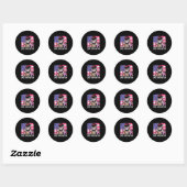 Cat Lives Ronde Sticker (Vel)