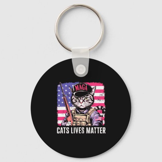 Cat Lives Sleutelhanger (Voorkant)