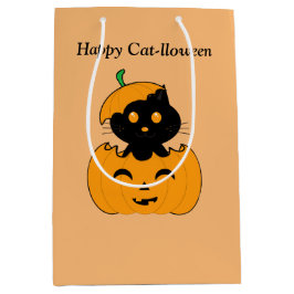 Cat-lloween Bolsa de regalo Medium Cadeauzakje