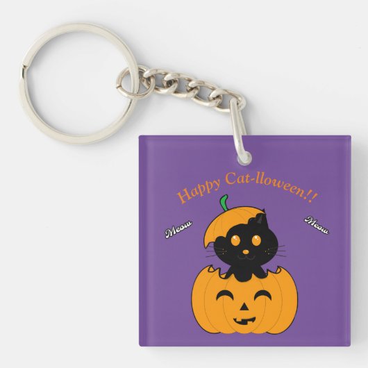  Cat-lloween Sleutelhanger (voorkant)