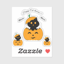 Cat-lloween Sticker