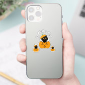 Cat-lloween Sticker (Telefoon)