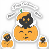 Cat-lloween Sticker (Voorkant)
