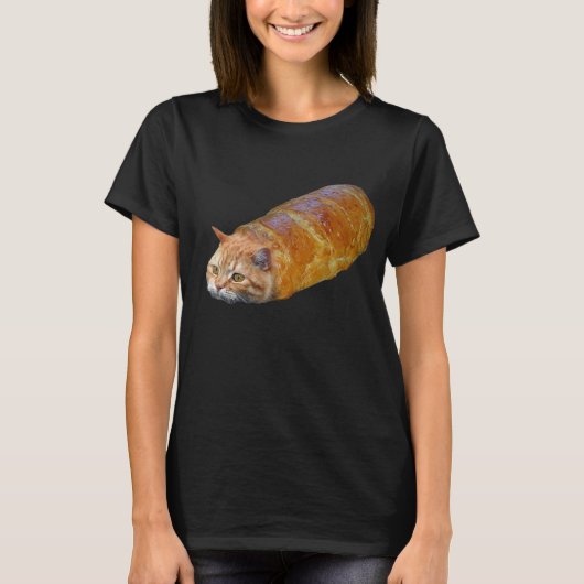 Cat Loaf Kat Kitten Breadloaf T-shirt (Voorkant)