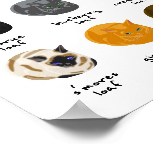 Cat Loaves Poster (Hoek)