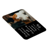 Cat Loss Memorial Personalized Photo Pet Name Magneet (Rechterzijde)