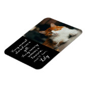 Cat Loss Memorial Personalized Photo Pet Name Magneet (Linkerzijde)