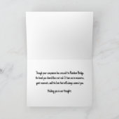 Cat Loss Sympathy Card Personalized Photo Pet Name Kaart (Binnen)