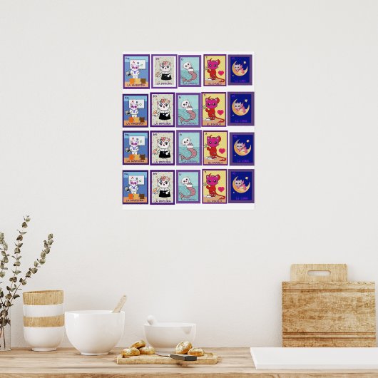 Cat Lottería, Value Poster Paper (Matte) (Keuken)