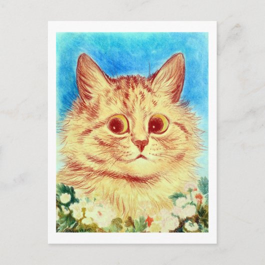 Cat, Louis Wain Briefkaart (Voorkant)