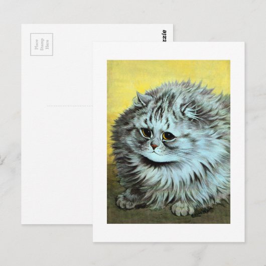 Cat, Louis Wain Briefkaart (Voorkant / Achterkant)