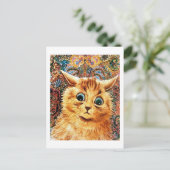 Cat, Louis Wain Briefkaart (Staand voorkant)