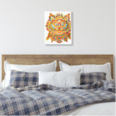 Cat, Louis Wain Canvas Afdruk (Insitu (Slaapkamer))