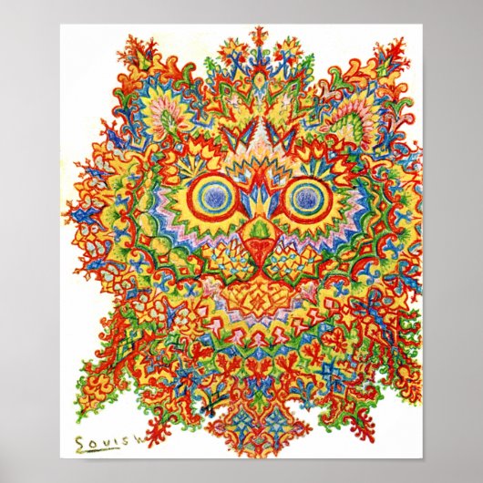 Cat, Louis Wain Poster (Voorkant)