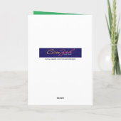 Cat Louly zingt Joy aan het WK Kerstmis Kaart (Achterkant)