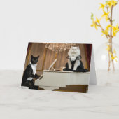 Cat Lounge Duo Kaart (Gele Bloem)