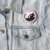 Cat Love Buttonnen Ronde Button 5,7 Cm (In situ)
