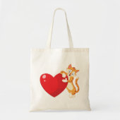 Cat Love Canvas tas (Voorkant)