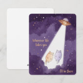 Cat Love Card For Anniversary Valentine Couples Feestdagenkaart (Voorkant / Achterkant)