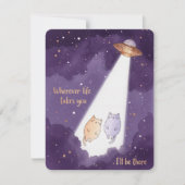 Cat Love Card For Anniversary Valentine Couples Feestdagenkaart (Voorkant)