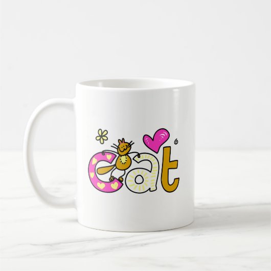 CAT Love Coffee Mok (Links)